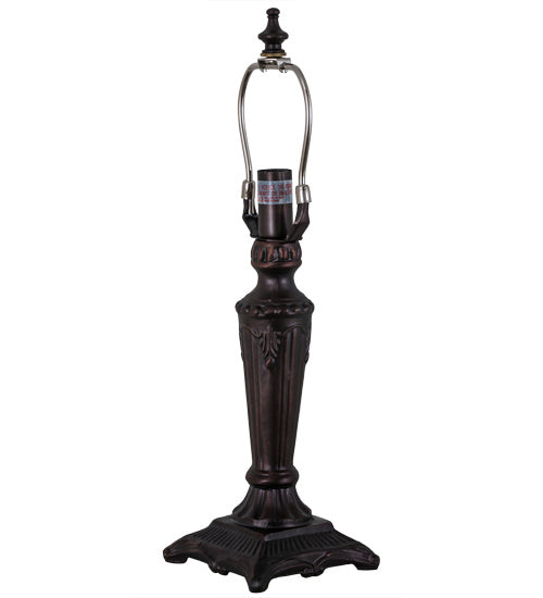 Meyda Tiffany 27570 One Light Table Base, Mahogany Bronze