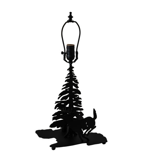 Meyda Tiffany 28797 Two Light Table Base, Textured Black