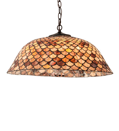 Meyda Tiffany 31160 Three Light Pendant, Mahogany Bronze
