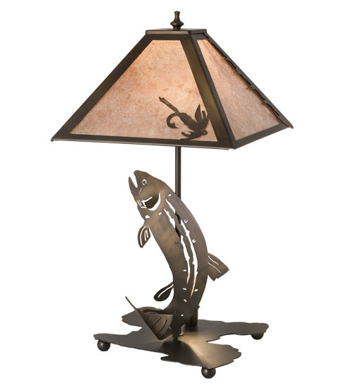 Meyda Tiffany 32531 Two Light Table Lamp, Antique Copper