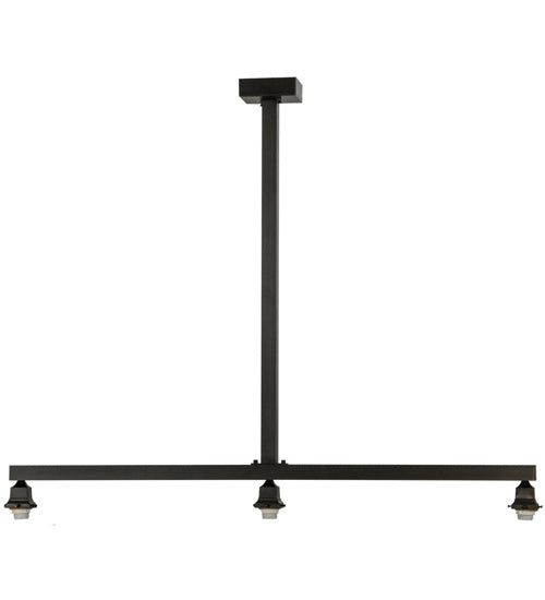 Meyda Tiffany 36148 Three Light Island Pendant Hardware, Craftsman Brown