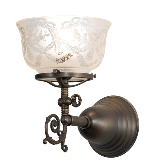 Meyda Tiffany 36615 One Light Wall Sconce, Antique Brass