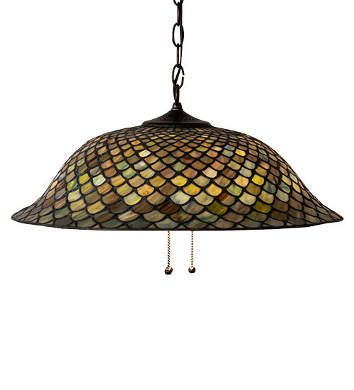 Meyda Tiffany 36856 Three Light Pendant, Mahogany Bronze