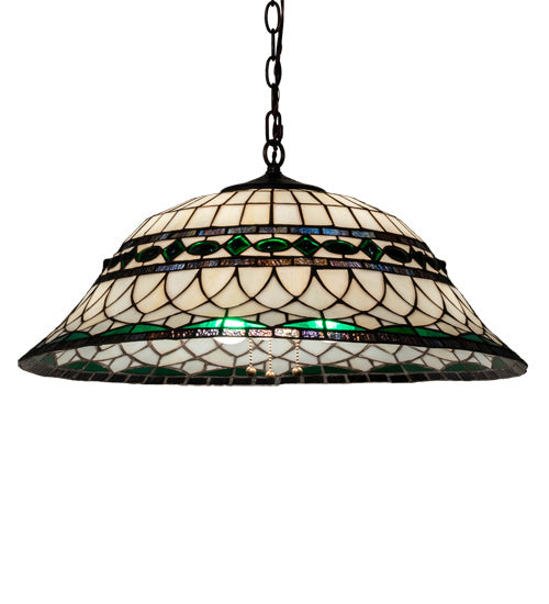 Meyda Tiffany 37303 Three Light Pendant, Mahogany Bronze