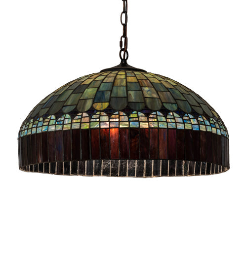 Meyda Tiffany 38664 Three Light Pendant, Mahogany Bronze