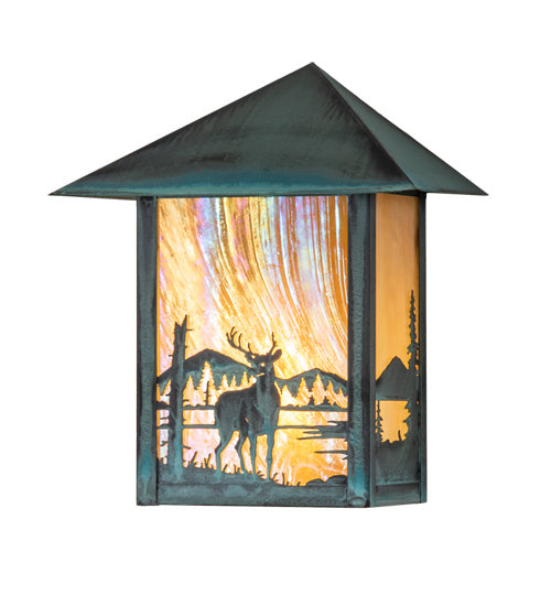 Meyda Tiffany 39903 One Light Wall Sconce, Verdigris