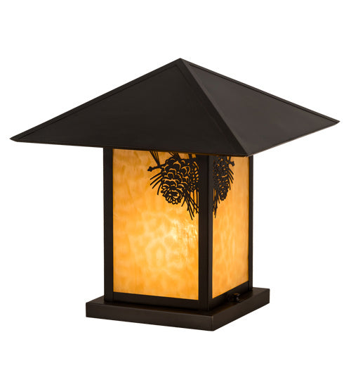Meyda Tiffany 41061 One Light Pier Mount, Craftsman Brown