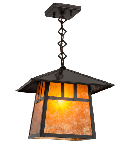 Meyda Tiffany 45605 One Light Pendant, Craftsman Brown