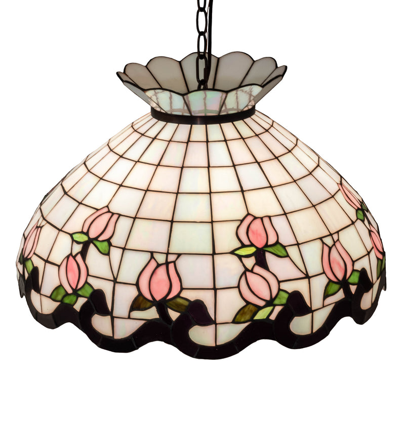Meyda Tiffany 46579 Three Light Pendant, Mahogany Bronze