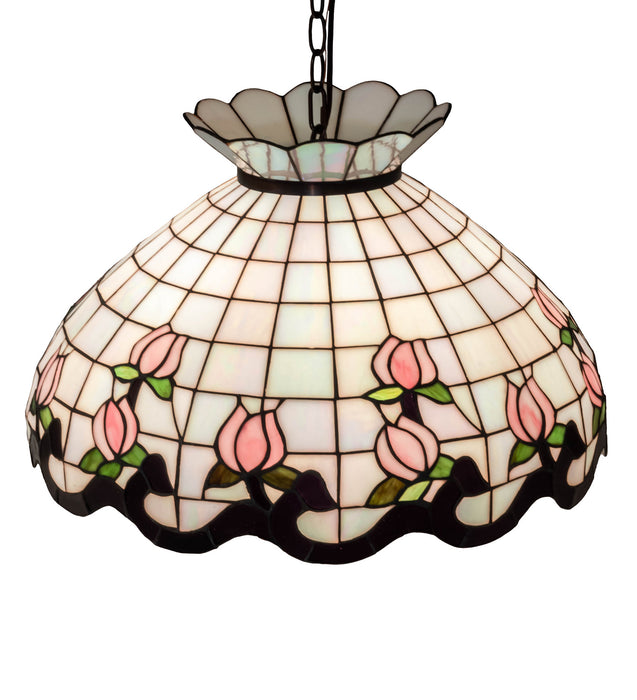 Meyda Tiffany 46579 Three Light Pendant, Mahogany Bronze
