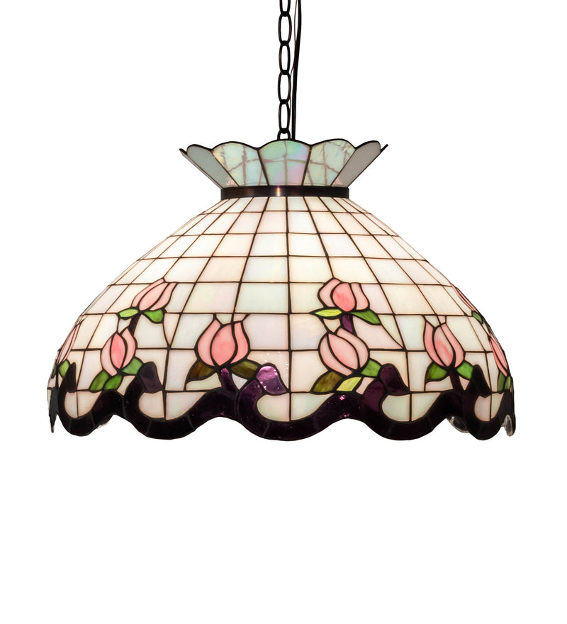 Meyda Tiffany 46579 Three Light Pendant, Mahogany Bronze
