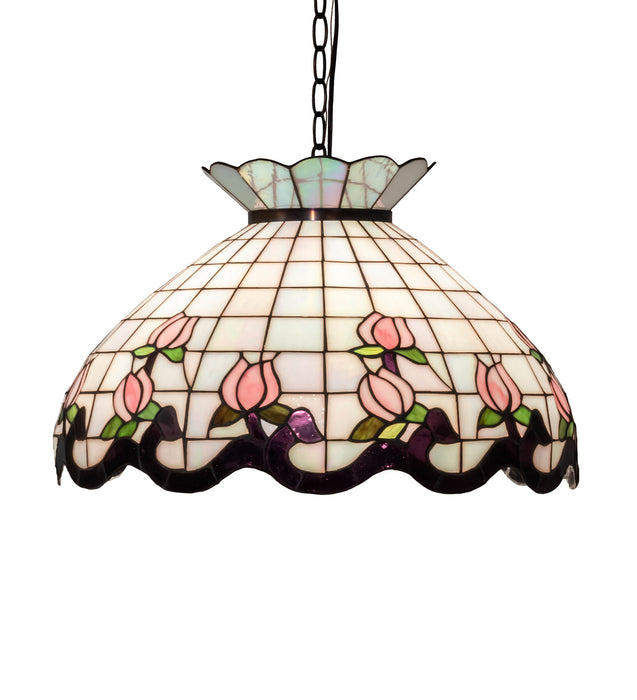 Meyda Tiffany 46579 Three Light Pendant, Mahogany Bronze