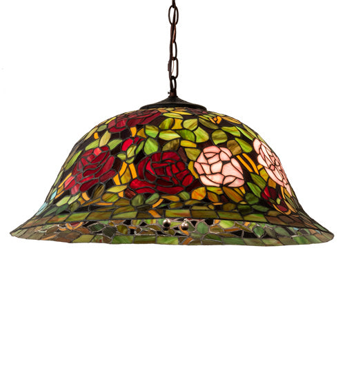 Meyda Tiffany 46583 Three Light Pendant, Mahogany Bronze