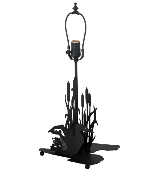 Meyda Tiffany 47669 Two Light Table Base, Textured Black