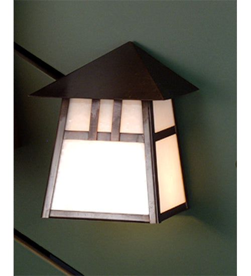 Meyda Tiffany 48230 One Light Wall Sconce, Craftsman Brown