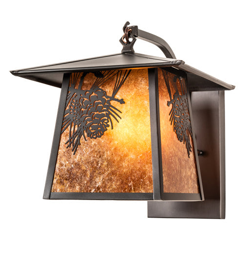 Meyda Tiffany 50573 One Light Wall Sconce, Amber Mica