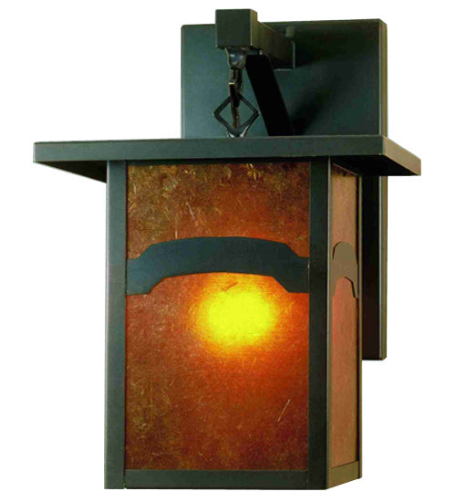 Meyda Tiffany 50578 One Light Wall Sconce, Craftsman Brown
