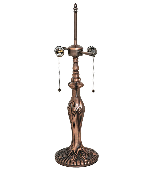 Meyda Tiffany 50688 One Light Table Base Hardware, Mahogany Bronze