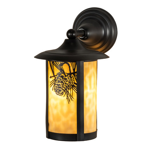 Meyda Tiffany 51637 One Light Wall Sconce, Craftsman Brown