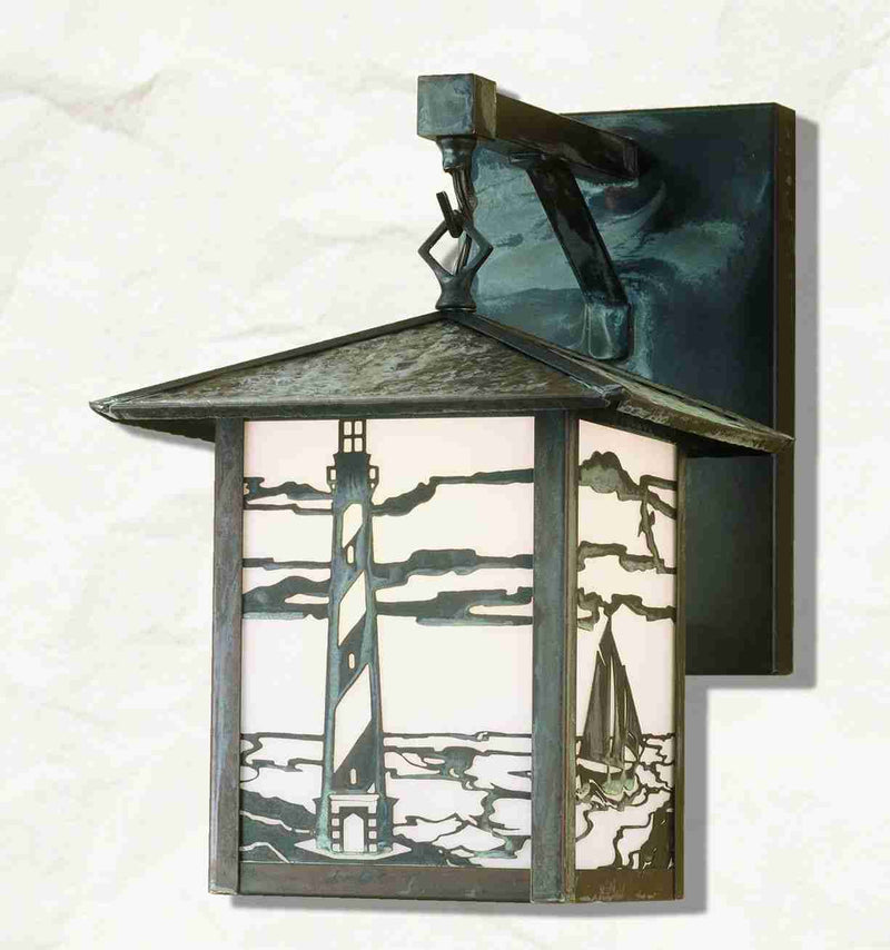 Meyda Tiffany 51886 One Light Wall Sconce, Craftsman Brown