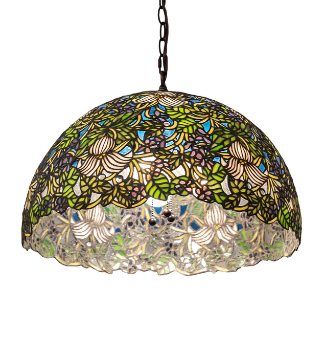 Meyda Tiffany 52186 Three Light Pendant, Mahogany Bronze