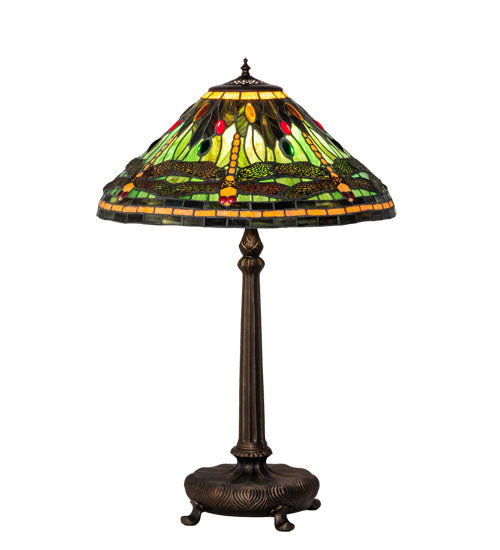 Meyda Tiffany 52441 One Light Table Lamp, Mahogany Bronze