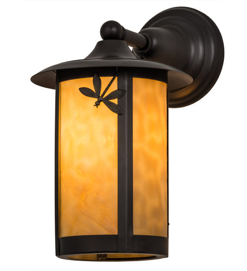 Meyda Tiffany 54157 One Light Wall Sconce, Craftsman Brown