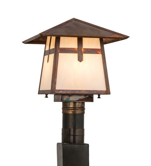Meyda Tiffany 54680 One Light Post Mount, Vintage Copper