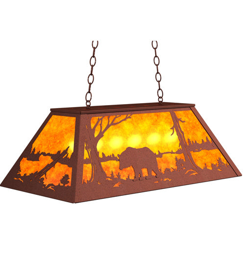 Meyda Tiffany 65522 Six Light Pendant, Rust