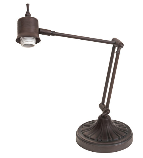 Meyda Tiffany 65944 One Light Swing Arm Table Lamp Base, Antique Copper