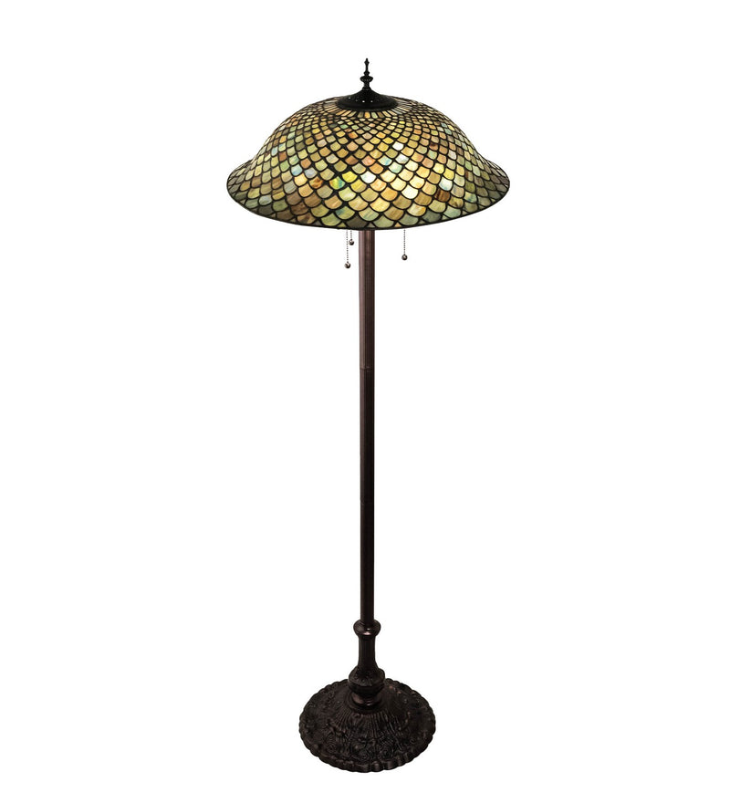 Meyda Tiffany 71245 Three Light Floor Lamp, Mahogany Bronze