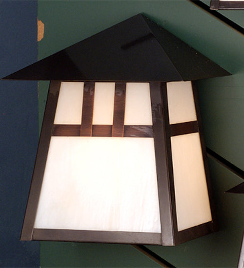 Meyda Tiffany 73419 One Light Wall Sconce, Craftsman Brown