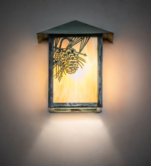 Meyda Tiffany 73551 One Light Wall Sconce, Verdigris