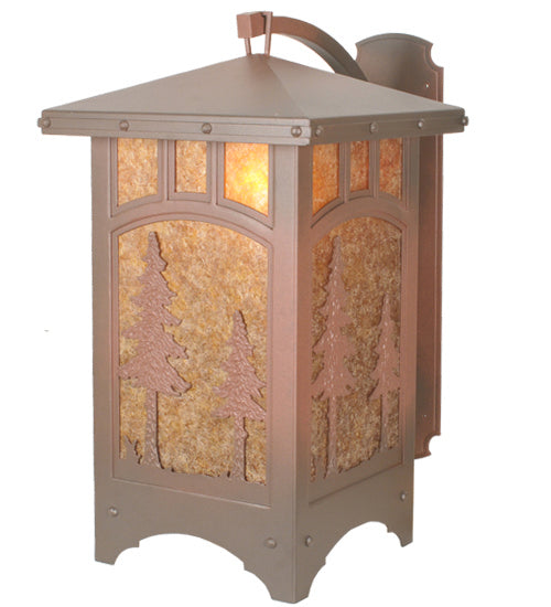 Meyda Tiffany 82623 One Light Wall Sconce, Rust On Wrought Iron