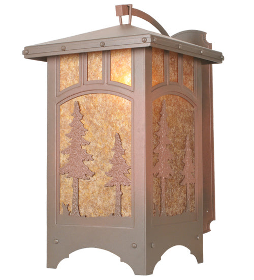 Meyda Tiffany 82624 One Light Wall Sconce, Rust Over Wrought Iron
