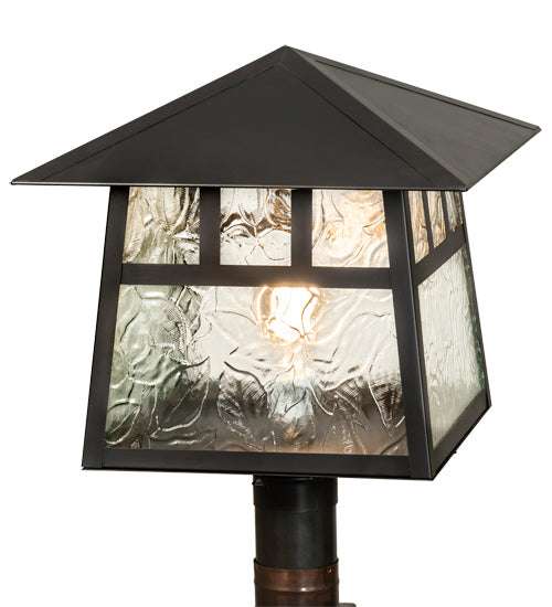 Meyda Tiffany 92776 One Light Post Mount, Craftsman Brown