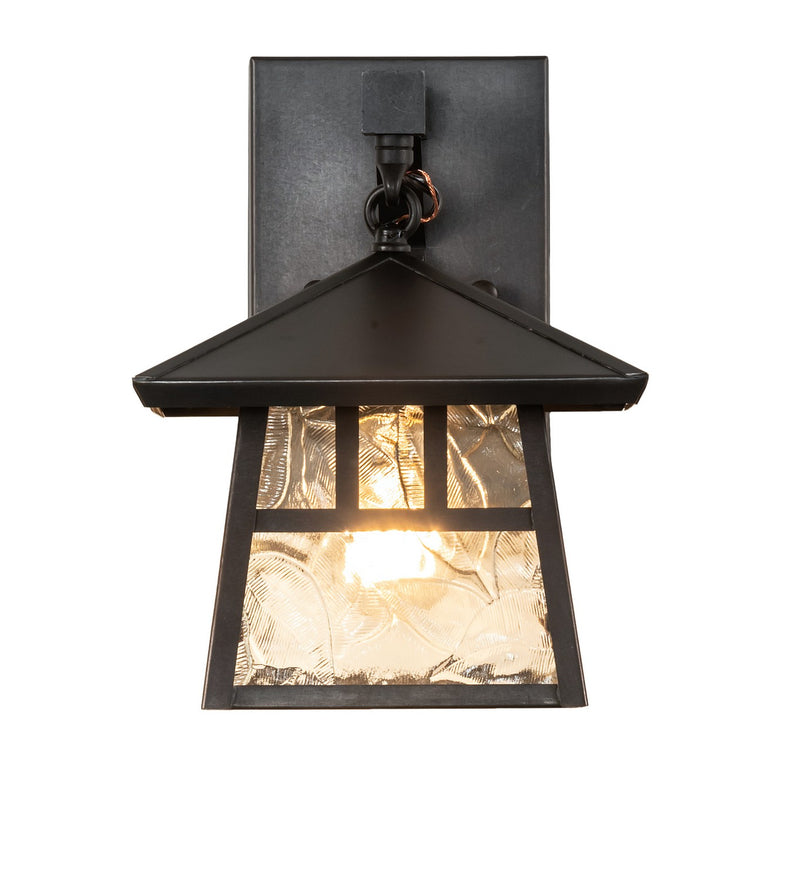 Meyda Tiffany 92935 One Light Wall Sconce, Craftsman Brown