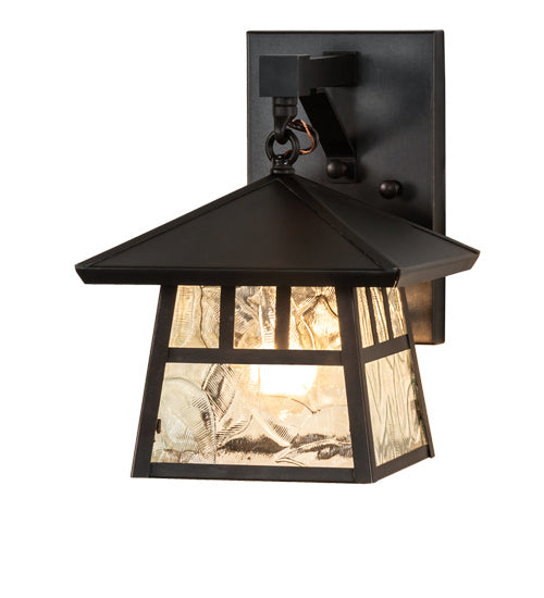 Meyda Tiffany 92935 One Light Wall Sconce, Craftsman Brown