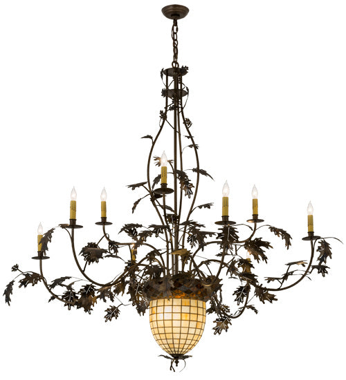 Meyda Tiffany 95358 11 Light Chandelier, Antique Copper,Burnished