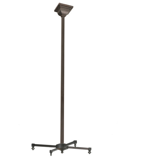 Meyda Tiffany 99490 Four Light Chandelier Hardware, Craftsman Brown