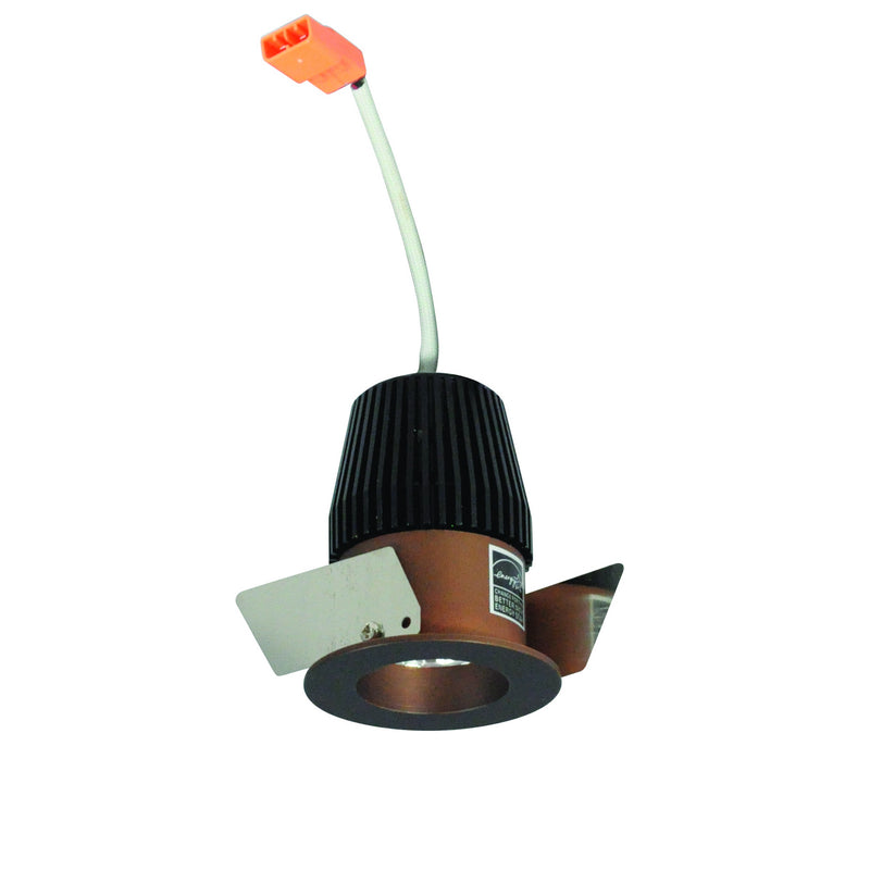 Nora Lighting NIO-1RNG30XBZ 1" Round Straight Regressed, Bronze Reflector / Bronze Flange