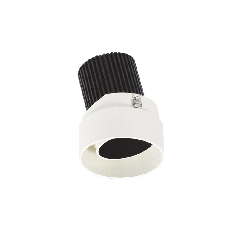 Nora Lighting NIO-2RTLA50XBW 2" Round Trimless Adjustable, Black Adjustable / White Reflector