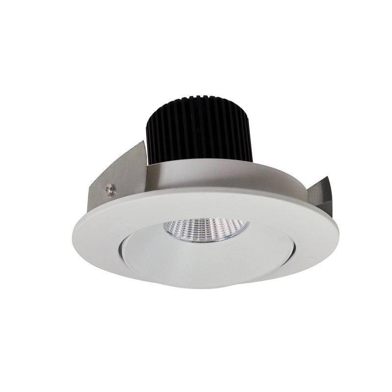 Nora Lighting NIO-4RCCDXWW 4" Adj. Round Cone Regressed, White Reflector / White Flange
