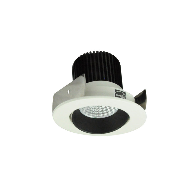 Nora Lighting NIOB-2RC50XBW 2" Round Cone Reg. Adjustable, Black Reflector / White Flange
