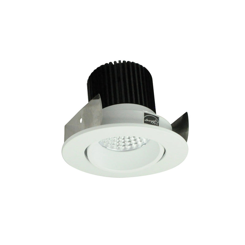 Nora Lighting NIOB-2RC50XMPW 2" Round Cone Reg. Adjustable, Matte Powder White Reflector / Matte Powder White Flange