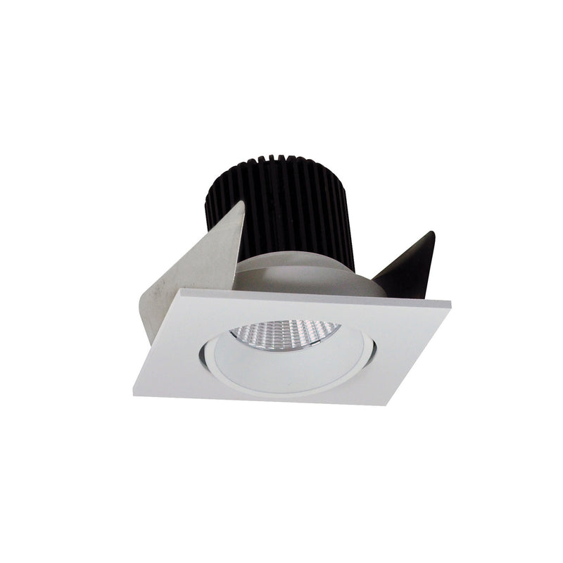 Nora Lighting NIOB-2SC50XWW 2" Square Cone Reg. Adj., White Reflector / White Flange