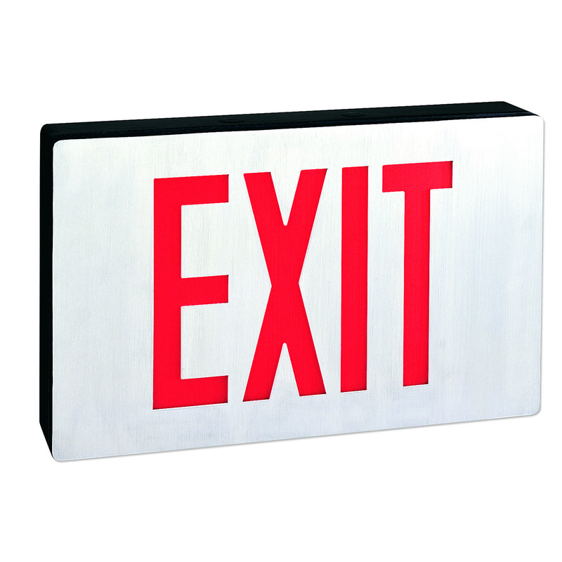 Nora Lighting NX-505-LED/R LED Exit Sign, Die-cast Aluminum