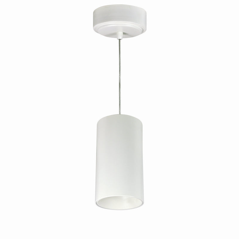 Nora Lighting NYLM-3C27XWWLE4 25W Ilene Cyl Pendant 60/38/25, White