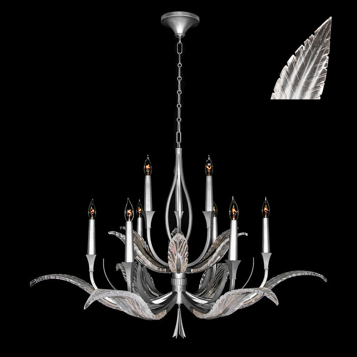 Fine Art 893640-11ST Nine Light Chandelier, Silver
