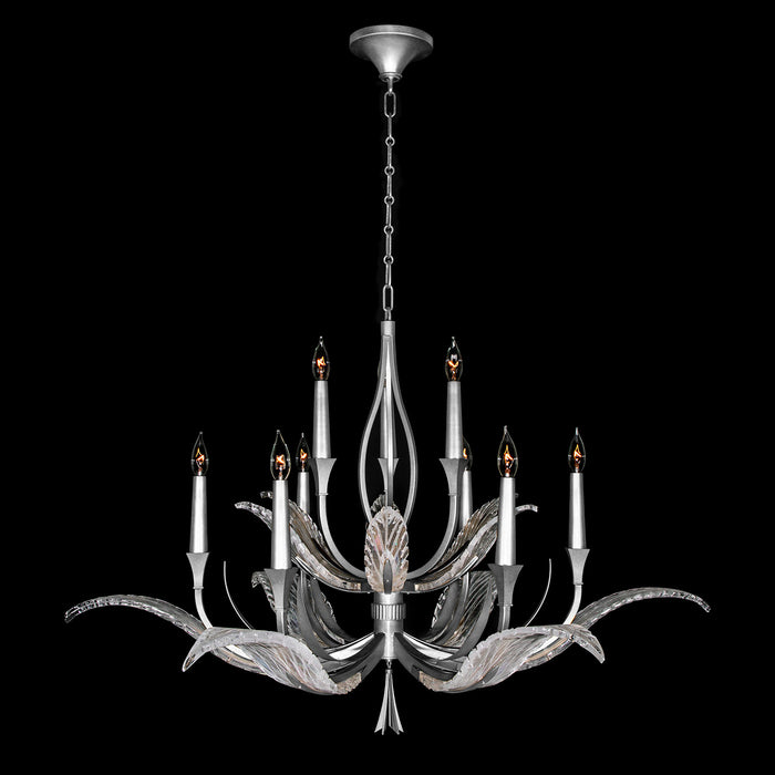 Fine Art 893640-1ST Nine Light Chandelier, Silver